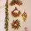 Julegavekrans assorterede farver 48 cm 3