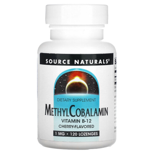 Source Naturals, MethylCobalamin, Cherry, 1 mg, 120 Lozenges