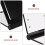 Miroir de maquillage LED portable double face pour les voyages 6