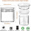 Sraith de 6 Prócaí Gloine Borosilicate Aerdhíonacha 17oz 2