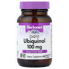 CoQ10 Ubiquinol od Bluebonnet Nutrition, 100 mg, 60 vegetariánských měkkých kapslí
