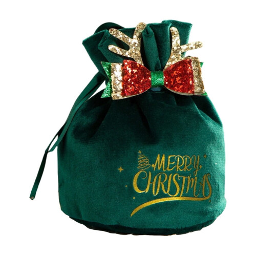 Saco de veludo para pequenos presentes na véspera de Natal. 1