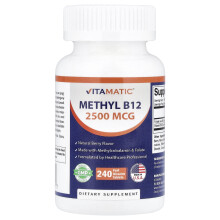 Vitamatic, Methyl B12, Természetes Berries, 240 Gyors Feloldódó Tabletta