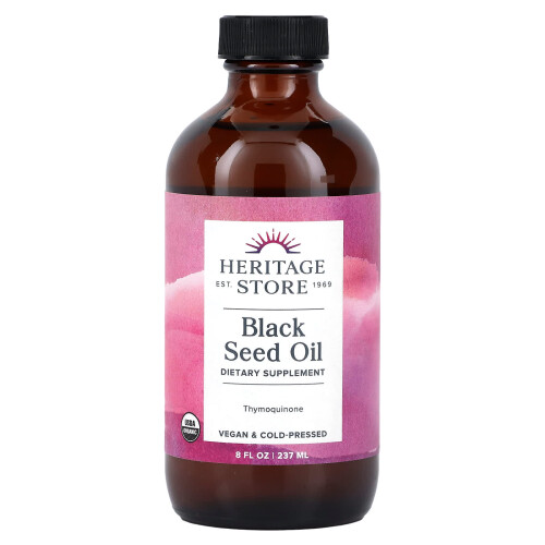 Heritage Store, Sort Sæd Olie, 8 fl oz (237 ml)