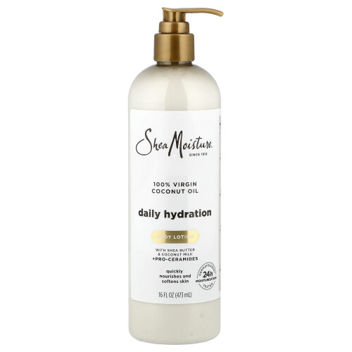 SheaMoisture, Ημερήσια Υγρασία Σώματος Κρέμα, 100% Μαύρη Κοκοάμυθος, 16 fl oz (473 ml)