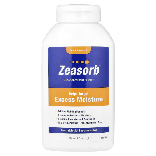 Zeasorb, Υπεράπλουστο Πώμα, 2.5 oz (71 g)