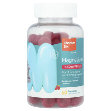 Chapter Six, Magnézium gumi, Zsírmentes, Rózsa, 60 gumi (100 mg per gumi)