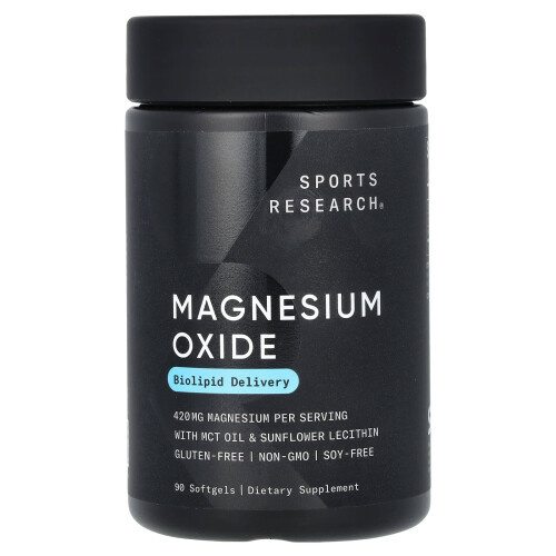 Sports Research, Οξείδιο Μαγνησίου, 420 mg, 90 Μυαγίδες
