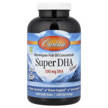 Carlson, Super DHA Gems, 240 Soft Gels