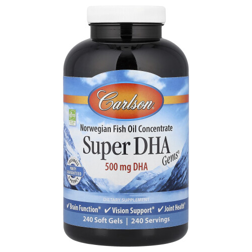 Carlson, Super DHA Gems, 240 Soft Gels