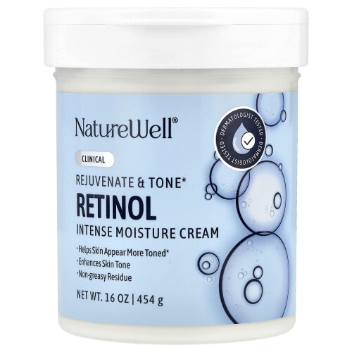 Naturewell, Ρετινόλη, Ενισχυμένη Υγρασία Κρέμα, 16 oz (454 g)