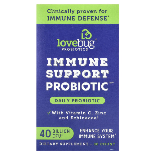 LoveBug Probiotics, Immune Support Probiotic, Daily Probiotic, 40 Billion CFU, 30 Count