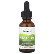 Swanson, Milchdistel-Liquidauszug, Alkohol- und Zuckerfrei, 1 fl oz (29,6 ml)