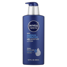 Lotion Idratante 3-in-1 di Nivea, Uomo, Aloe Vera, 16,9 fl oz (500 ml)