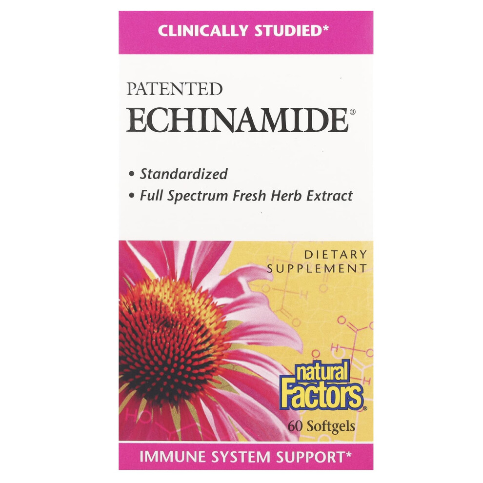 Natural Factors , Patented Echinamide, 60 Softgels