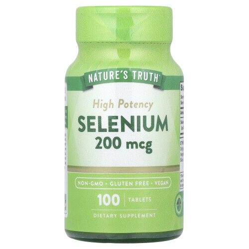 Nature's Truth, Hoge Potentie Selenium, 200 mcg, 100 Tablets