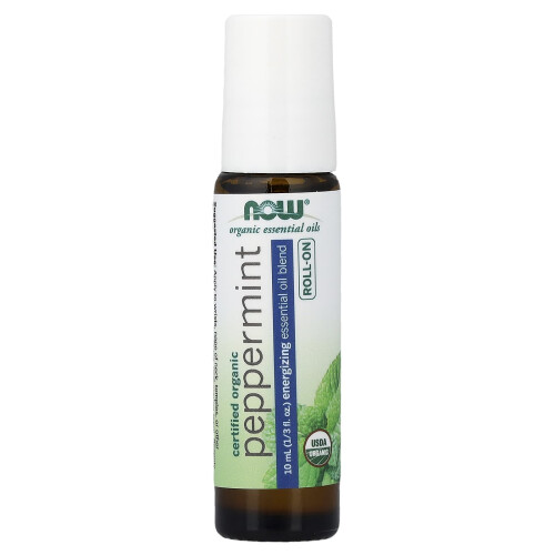 NOW Foods Essential Oil Roll-On, Peppermint - 10 ml.