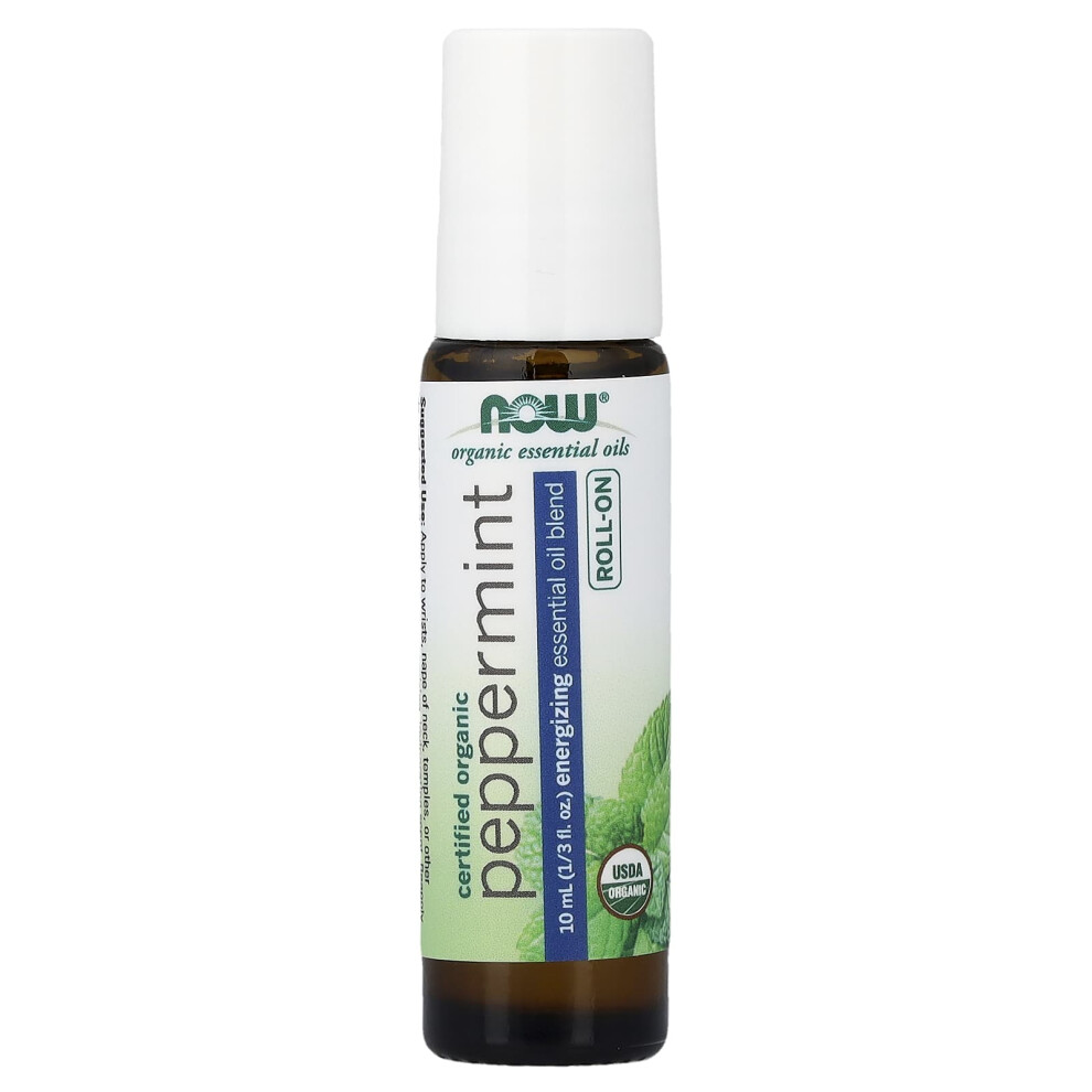 Now Foods Essential Oil Roll-On, Peppermint - 10 Ml.