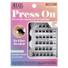 Ardell, Press On, Vooraf Geleugde Onderlash Uitbreidingen, Naked Soft Volume, 30 Vooraf Geleugde Clusters & Applicator