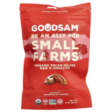 GoodSam, Biologische Pecan Halves, Rauw & Ongezouten, 8 oz (227 g)