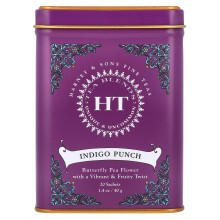 Harney & Sons, HT Teblender, Indigo Punch, Koffeinfri, 20 Sakset, 1,4 oz (40 g)