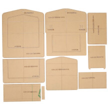 Leather Craft Templates Acrylic DIY Mold Set Transparent Reusable With Precise Cutting Durable And Easy To Use For Beginners And Pros