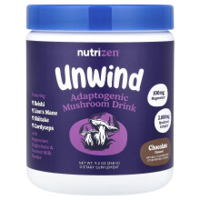 Nutricost, NutriZen, Unwind, Adaptogene Schimmeldrank, Chocolate, 9,2 oz (258 g)