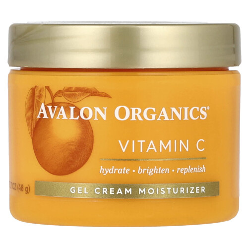 Avalon Organics Avalon Organics, Vitamiini C, Gel Kream Moisturizer, 1.7 oz (48 g)