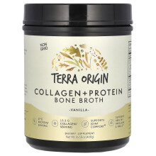 Terra Origin, Collageen + Eiwit Beenboter, Vanille, 16.50 oz (468 g)