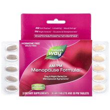 Nature's Way, Menopauzálna formulácia AM/PM, 60 tabletiek