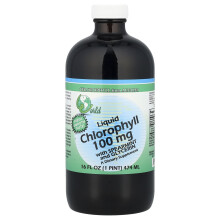 World Organic, Flytande klorofyll med spearmint och glyserin, 16 fl oz (474 ml)