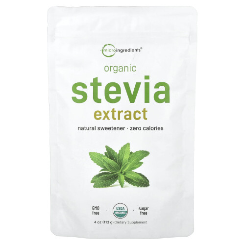 Micro Ingredients, Οργανική Εξόχηση Στεβίας, 4 oz (113 g)