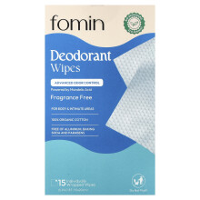 fomin, Deo-Tücher, Duftfrei, 15 Individuell Verpackte Tücher