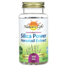 Nature's Life, Silicium-Power-Extrakt aus Horsetail, 300 mg, 60 pflanzliche Kapseln