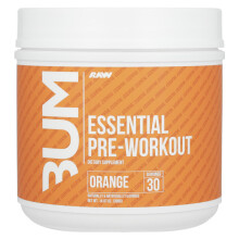 Raw Nutrition, Bum, Tärkeä Pre-Workout, Orange, 14.07 oz (399 g)