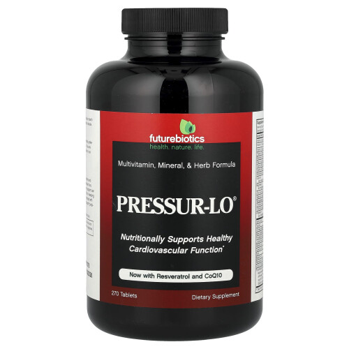 Futurebiotics, Pressur-Lo, Fórmula de Vitamina, Mineral e Herb, 270 Comprimidos