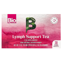 Bio Nutrition, Lymfe Ondersteunende Thee, Koffievrij, 30 Theezakjes, 2 oz (56 g)