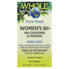 Natural Factors, Whole Earth & Sea, Frauenmultivitamin & Mineral, 60 Tabletten
