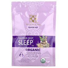 Secrets of Tea, Chá de Valeriana Orgânico, Sono Profundo, Sem Cafeína, 20 Sacos de Chá, 1.41 oz (40 g)
