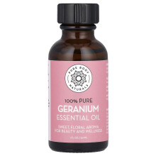 Pure Body Naturals, 100% Pure Essentiële Olie, Geranium, 1 fl oz (30 ml)