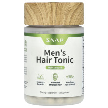 Snap Supplements, Hairtonic, Růst vlasů a vousů formulka, 60 kapslí