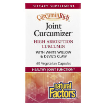 Natural Factors, CurcuminRich, Leczniczy kurkuma, 60 kapsułek wegetariańskich