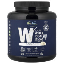 Biochem, 100% Whey-Protein-Isolat-Pulver, Natürlich, 1,5 lbs (699 g)