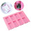 Molde rectangular de resina para joyería, 8 cavidades 8