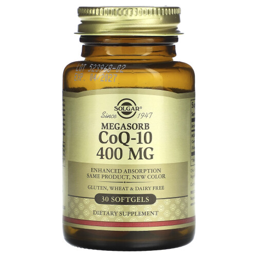 Solgar Solgar, Megasorb CoQ-10, 400 mg, 30 Μαλακές Γελοπίδες