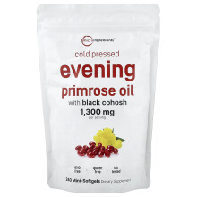 Micro Ingredients, Ingredientes Micro, Óleo de Primavera à Pressão com Cohósh Preto, 240 Mini-Softgéis