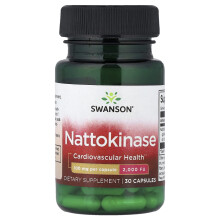 Swanson, Nattokinase, 100 mg, 30 kapsler