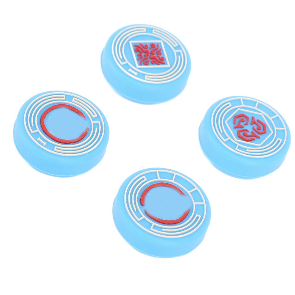 4Pcs Silicone Thumb Grip Set For Switch Pro & Xbox Controllers Blue 8111386555281