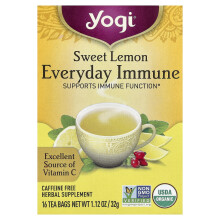 Sweeet Lemon Dagelijks Immuun, Koffievrij, 16 Thee Zakjes, 1,12 oz (32 g) Elke