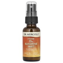 Dr. Mercola, Witamin D3 Słońce Mrożące, Naturalny Pomarańcz, 0,98 fl oz (29 ml)